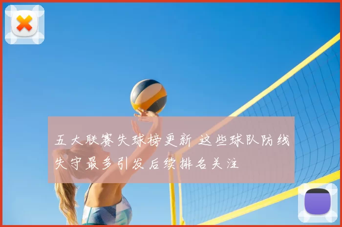 五大联赛失球榜更新 这些球队防线失守最多引发后续排名关注